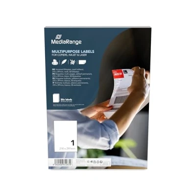 Bild av MediaRange rectangular multipurpose labels 50 label(s) A4