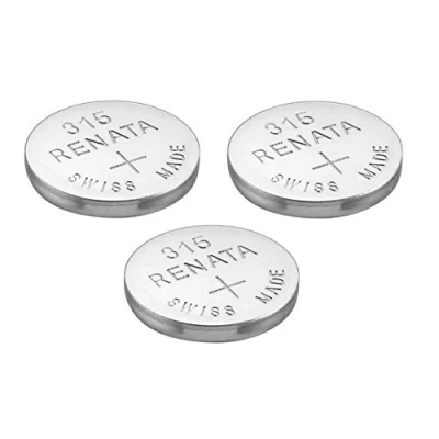 Bild av 3 x Renata 315 klockbatteri schweizisk tillverkad silveroxid 1,5 V (SR716SW