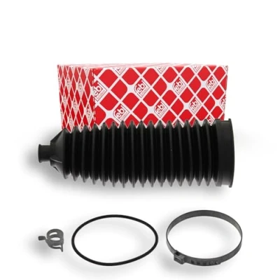 Bild av FEBI BILSTEIN 23844 Jeu de joints soufflets, direction Caoutchouc Essieu avant gauche, droit avec colliers MERCEDES BENZ: Classe E Break