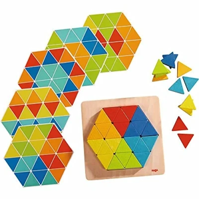 Bild av HABA Legespiel Zauberdreiecke Pussel för barn, Storlek: One Size, Multi coloured
