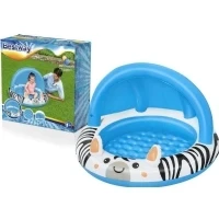 Bild av Bestway 52559 uppblåsbar pool med tak och botten Zebra 97cm x 66cm