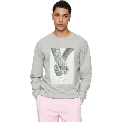 Bild av Mister Tee Trust 2.0 Crewneck Sweatshirt, Storlek: Large, Grey