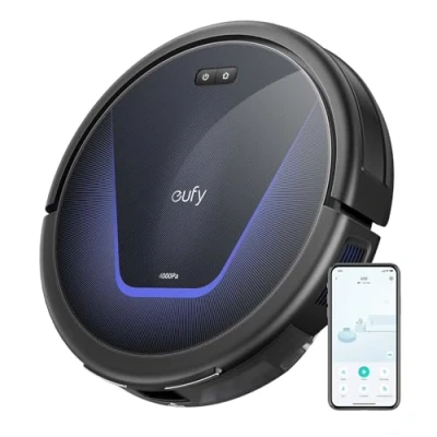 Bild av eufy G50 robotdammsugare med 4 000 Pa stark sugkraft, dynamisk navigering, ultraplatt 85 mm design, proffsig kam, rullborste, idealisk för djurhår och hårda golv