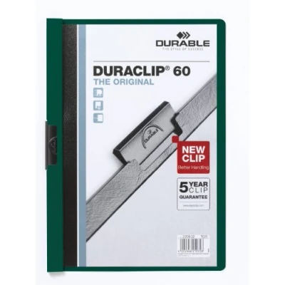 Bild av Durable 220932 KLÄMMAPP DURACLIP® 60, mörkgrön, 25 stycken