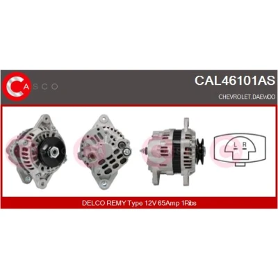 Bild av CASCO CAL46101AS Generator 12V 65A CHEVROLET: Matiz, DAEWOO: Matiz I Hatchback