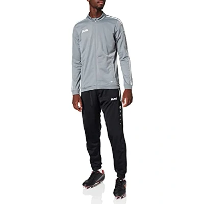 Bild av JAKO Striker 2.0 M9119 herr polyester träningsoverall stengrå/vit M