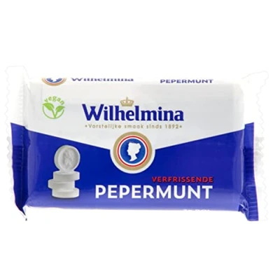 Bild av Fortuin Wilhelmina Pepermunt Vegan I pepparmynttalare från Holland 3 rullar a40 g