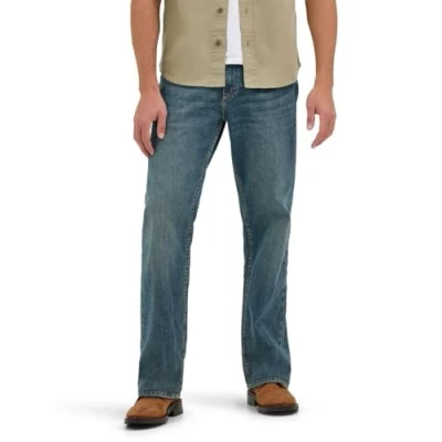 Bild av Wrangler herr jeans Fri to stretch med lös passform, Grå tonad, 38W / 32L
