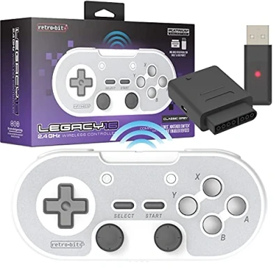 Bild av Retro Bit Legacy16 2.4 GHz Wireless Controller Classic Grey(Nintendo Switch//)