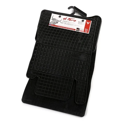Bild av FROGUM 0780 Ensemble de tapis sol Caoutchouc avant et arrière 4 noir Sur mesure MERCEDES BENZ: Classe E Berline, CLS Coupe