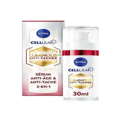 Bild av NIVEA Cellular Luminous 630® anti aging &amp; Spots Serum (1 x 30 ml), ansiktsserum med utjämnande kraft, vård för mogen hud