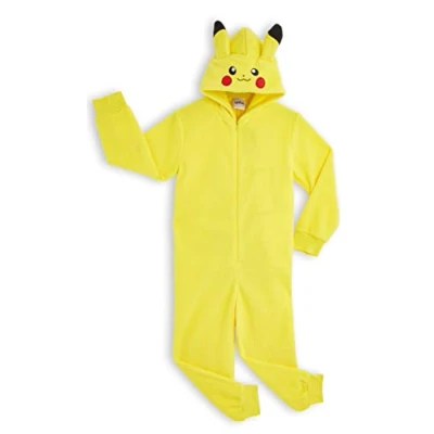 Bild av Pokémon Onesies för pojkar och flickor, Pikachu One Piece Kids Sleepsuit, 9 10 år, Gul