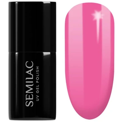 Bild av Semilac UV 277 pastells ljus fuchsia semi permanent gel nagellack 7 ml