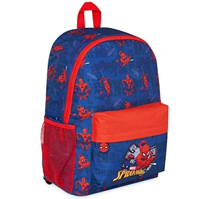 Bild av Marvel pojkar ryggsäck barn skolväska för superhjälte hämnare spiderman ryggsäckar barns ryggsäck, En storlek, Blå röd