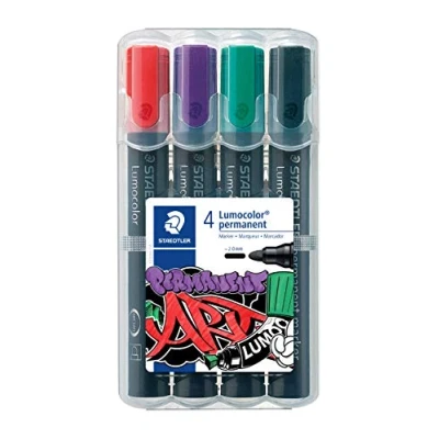 Bild av Staedtler Marker Lumocolor permanent 4pcs.box