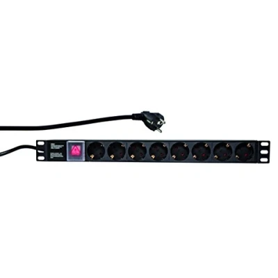 Bild av Logilink PDU8C01 grenuttag 8 AC utgångar 1U svart