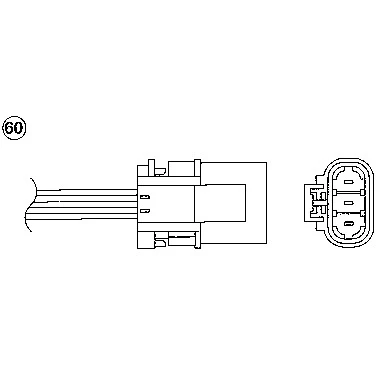 Bild av NGK 1907 Sonde lambda 3 NISSAN: Primera Berline, Sunny 3, 100NX