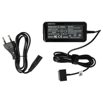 Bild av vhbw 220 V laddare för bärbar dator strömförsörjning kompatibel med Asus Transformer Book TX300, TX300CA ersättning PA 1650 67, ADP 65AW.