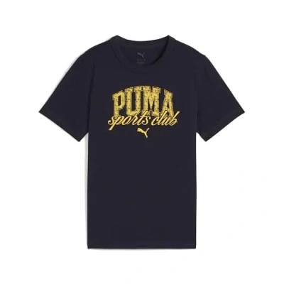 Bild av Puma Class Graphic TEE Unisex Tshirt med print för barn, Storlek: 152, New navy