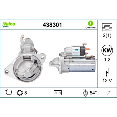 Bild av Startmotor VALEO 438301