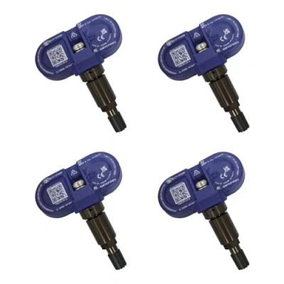 Bild av OBEST 4 stycken Bluetooth RDKS för TESLA, däcktryckssensor, TPMS sensor kompatibel med 2020 2023 TESLA Model S/3/X/Y 1490701 01, BLE däcktryckskontrollsystem, OEM ersättningssorer metallventil