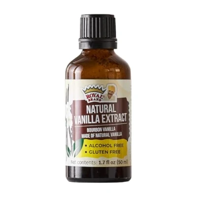 Bild av vaniljextrakt Alkoholfritt / rent Madagaskar Bourbonvariant vaniljextrakt, hållbart och etiskt framställt vanilj 1,7 fl oz 50 ml Halal glasflaska