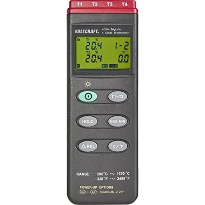 Bild av VOLTCRAFT K204 Temperatur måleudstyr 200 +1370 C Sensortype K