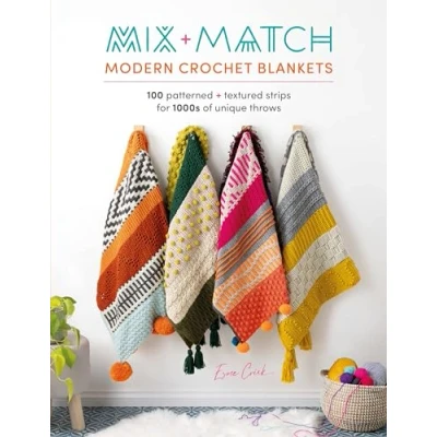 Bild av Mix and Match Modern Crochet Blankets: 100 Patterned Textured Strips for 1000s of Unique Throws