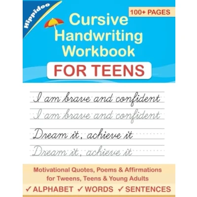 Bild av cursive Handwriting workbook for teens: A writing practice young adults and 2