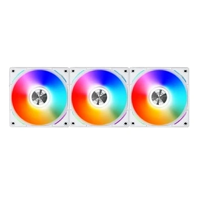 Bild av Lian Li UNI AL120 RGB PWM Lüfter, 3 pack inkl. Controller 120 mm, vit