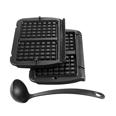 Bild av Tefal Optigrill+ Våffeltillbehör XA7238 Svart 2 Avtagbara Plattor och 1 Slev Non stick Diskmaskinvänliga Delar