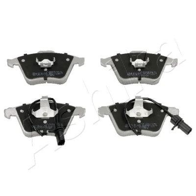 Bild av ASHIKA 50 00 0913 Jeu de plaquettes frein Essieu Avant contact signal d&#039;usure inclus avec clip piston sans accessoires AUDI: A6 C6