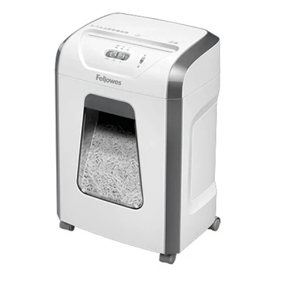 Bild av Fellowes dokumentförstörare för hemmakontoret 15 ark tvärsnitt skrivbordet Powershred 15C Home med 19L utdragsbehållare högsäkerhetsnivå P4 vit