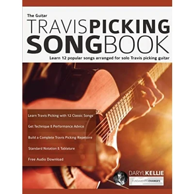 Bild av The guitar Travis picking Songbook: Learn 12 popular songs arranged for solo