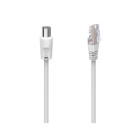 Bild av HAMA Cable Antenna 75dB Coax Plug to RJ45 White 2.5m
