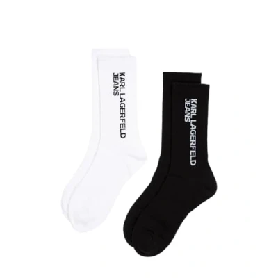 Bild av Karl Lagerfeld Jeans LOGO (PACK OF 2) Strumpor, Storlek: 39 42, White black