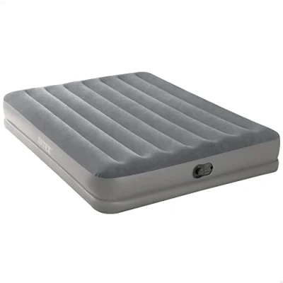 Bild av Intex 64114 Materasso Matrimoniale con Pompa Fastfill USB, Colore Grigio, 152 x 203 25 cm