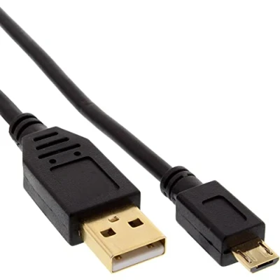 Bild av InLine 31720P mikro USB 2.0 kabel, A kontakt till Micro B kontakt, förgylld 2 m