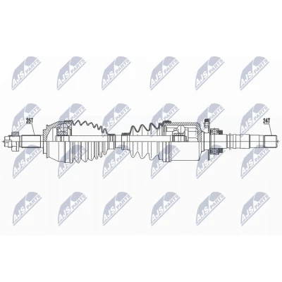 Bild av Drivaxel, framaxel höger, abarth 500 / 595 695, 500c 595c 695c, 55209967