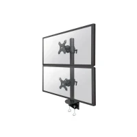 Bild av Neomounts by NewStar FPMA D960DVBLACKPLUS desk mount 30 kg 49&quot; From 75 x mm