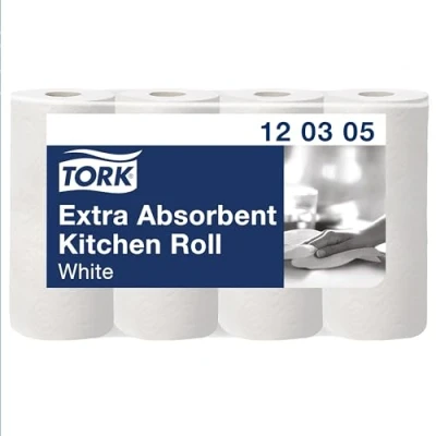 Bild av Tork Köksrulle Extra Absorberande vit, kökspapper, Premium, 3 lagers, 48 x 12,2 m, 120305