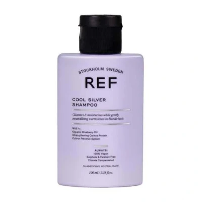 Bild av REF Cool silverschampo, med botaniska extrakt, blå och lila pigment, tonar upp solbelyst eller blekt hår, sulfatfritt 100 ml