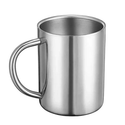 Bild av Bidponds 400 ml / 13 oz kaffemugg, dubbelväggiga kaffekoppar, rostfritt stål tekoppar, resecamping muggar