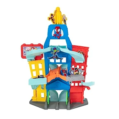 Bild av Spidey and his Amazing Friends Metallfordon City Track Set SNF0202 Leksaksats, Flerfärgad, Från 3 år