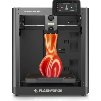 Bild av FLASHFORGE AD5M 3D skrivare, helautomatisk nivellering max 600 mm/s höghastighet, 280 ℃ snabbfrigörande munstycke, CoreXY struktur för överlägsen utskriftskvalitet, nybörjare och experter första valet
