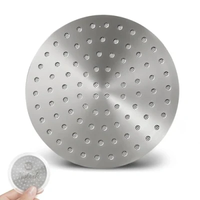Bild av NOTSEK Puckskärm 58,5 mm, V2 0,8 mm tjocklek, espressopuck skärm för 58 filterhållare, 304 rostfritt stål espressoskärm med akrylförvaringsbox, kaffekoppsskärm Barista filterhållare