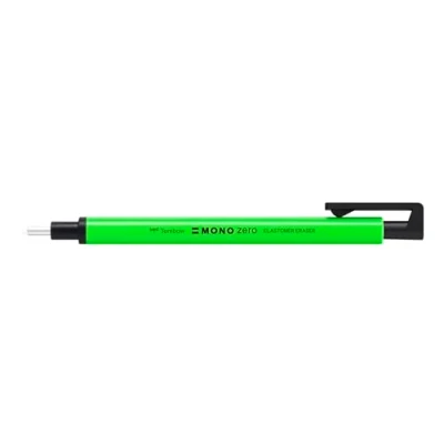 Bild av Tombow EH KUR63 precisionsradergummi, MONO zero påfyllningsbar, rund spets neon grön, diameter 2,3 mm