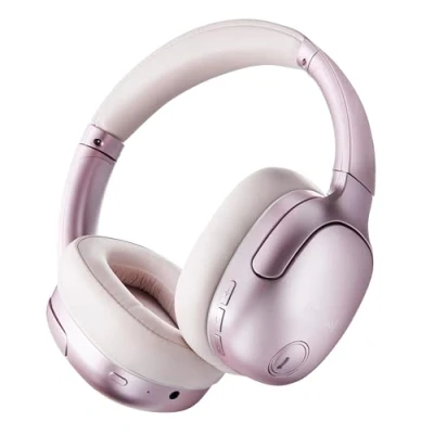 Bild av Intenso O400HA Over Ear hörlurar Hybrid Active brusreducering, upp till 75 timmars drifttid och Bluetooth 5.3, med musikläge, transparent läge snabb laddningstid, rosa