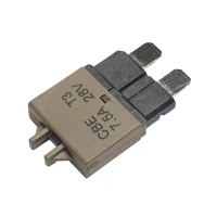Bild av Hansor Circuit Breaker Standard, type 3, Manual Reset, 7,5A CBE3 Series 7.5A Sikringsautomat Standard Fladsikring 7.5 A Tørvegrøn 1 stk