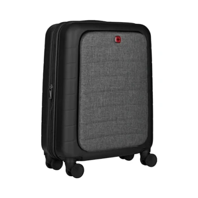 Bild av WENGER Syntry handbagage, bärbar dator upp till 14 tum, surfplatta 10 36 (44) l, hårt skal, kvinnor, män, affärsresor, semester, svart/gråmelerad, 610163, svart/grå, 2E+1 x